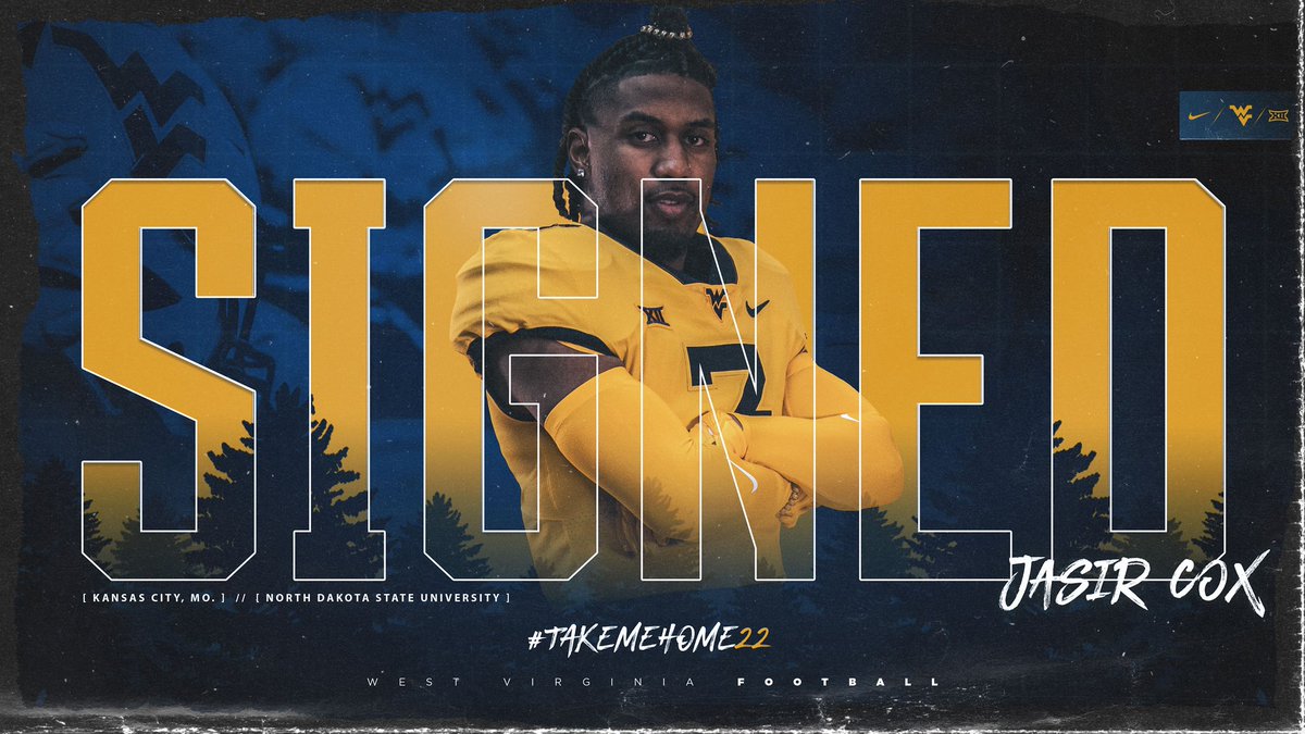 WVUfootball's tweet photo. Welcome to #AlmostHeaven, @jasirupnext1!

➡️ https://t.co/MZkU7bwtum

#TakeMeHome22 https://t.co/m4iBbPwy1R