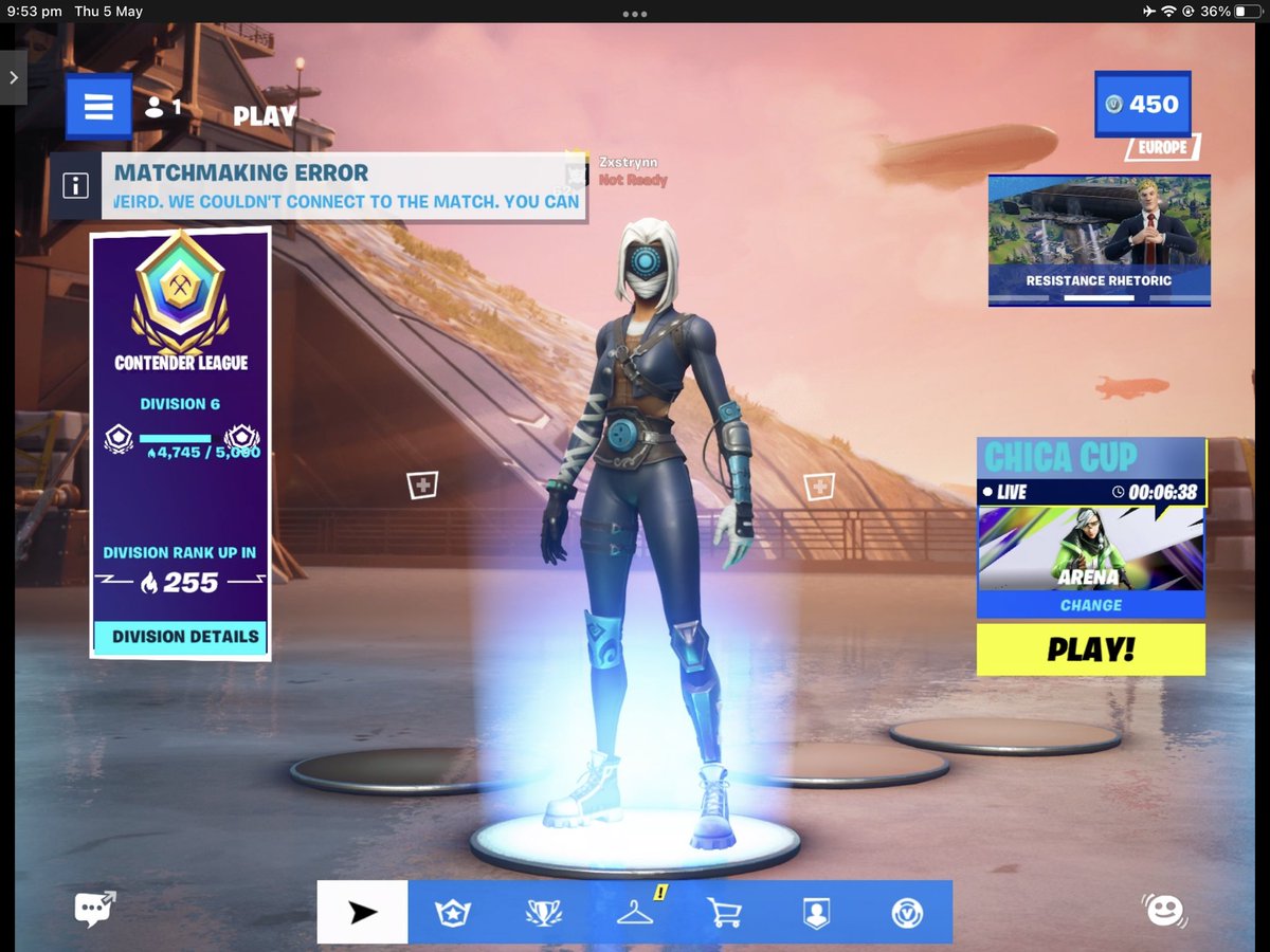 Figsbala's tweet photo. @NVIDIAGeForceUK @NVIDIAGeForce @NVIDIAGFN how can I fix this I keep getting a matchmaking error when trying to play fortnite arena for the past 3 days https://t.co/nir7eCB4ge