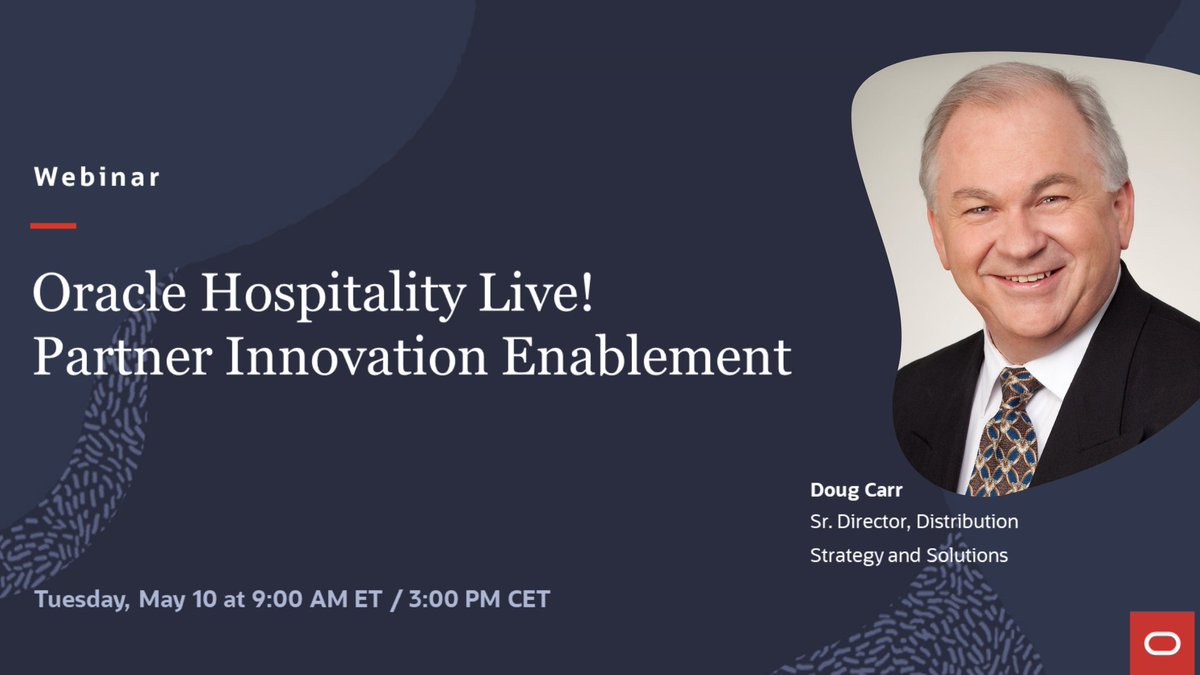 OracleHosp's tweet photo. Are you a partner looking for assistance with new or existing integrations? Join Doug Carr as he shares thoughts and the latest updates on our Distribution APIs at a high level, followed by a live Q&amp;A with our experts. 🧑‍💻 
Register here: https://t.co/WqRqmOKw9M
#OHIP https://t.co/K7jLIITy2O