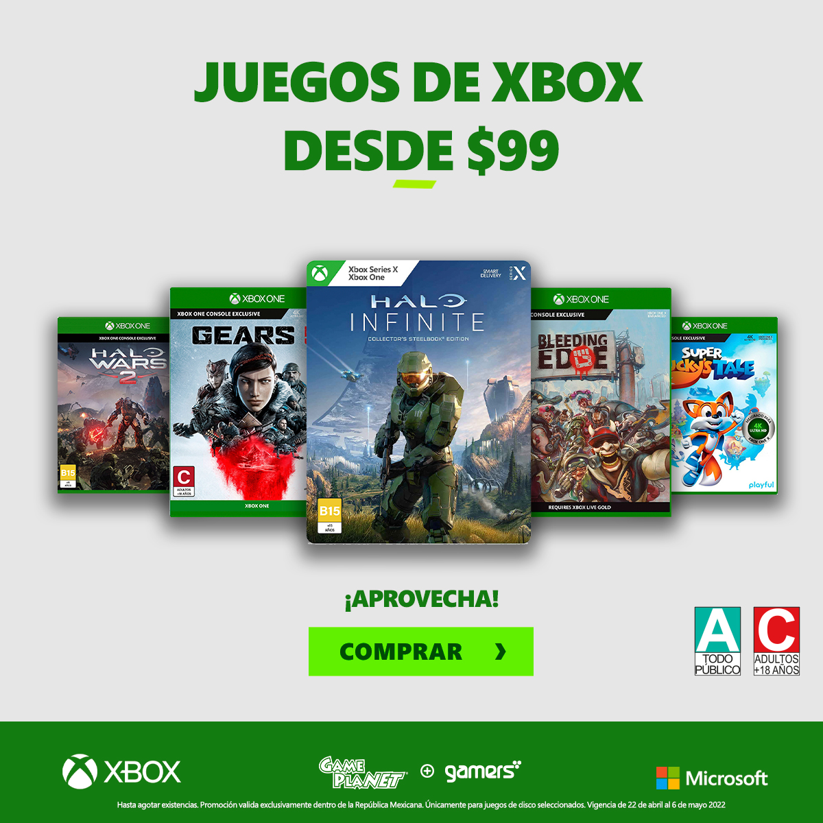 Gameplanetmx's tweet photo. #PromoGP🥳
Sobrinos míos y queridos, llévense los mejores juegos de #XBOX a un súper mega precio.
Aplica para nuestras sucursales de #GamePlanet , #gamers y en tienda en línea.
Checa las ofertas aquí: https://t.co/YUtM1n1YRJ https://t.co/34J38i0hq1
