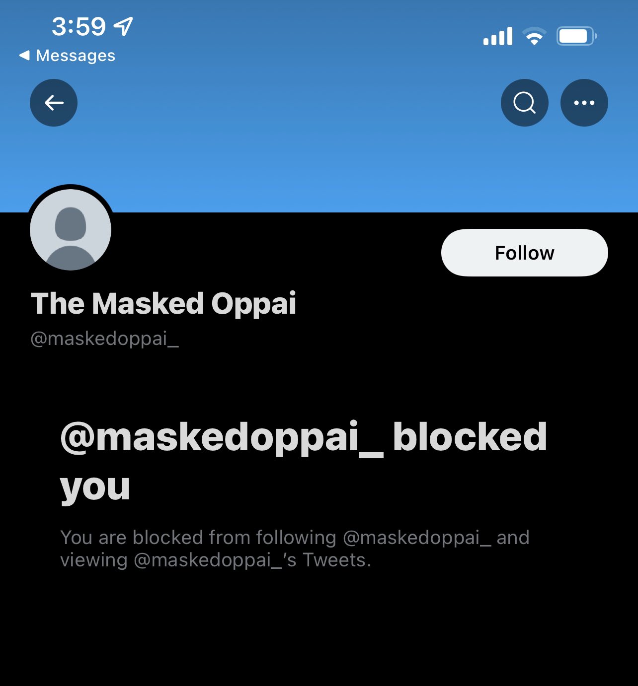 The Masked Oppai on Twitter: "FYI this ain’t me y’all know what to do 🪓