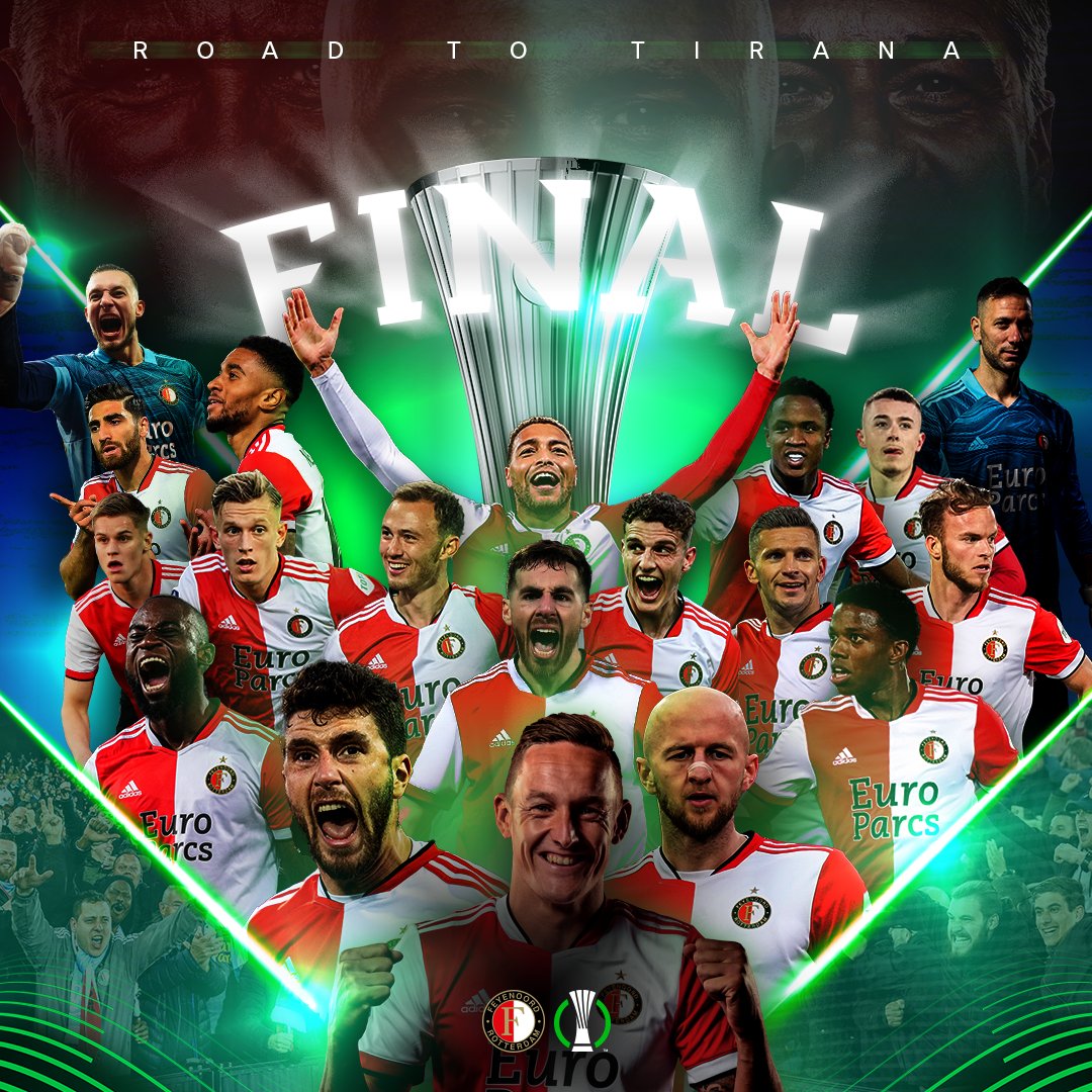 Feyenoord's tweet image. 𝐓𝐈𝐑𝐀𝐍𝐀 𝐇𝐄𝐑𝐄 𝐖𝐄 𝐂𝐎𝐌𝐄! 🤩

#UECL