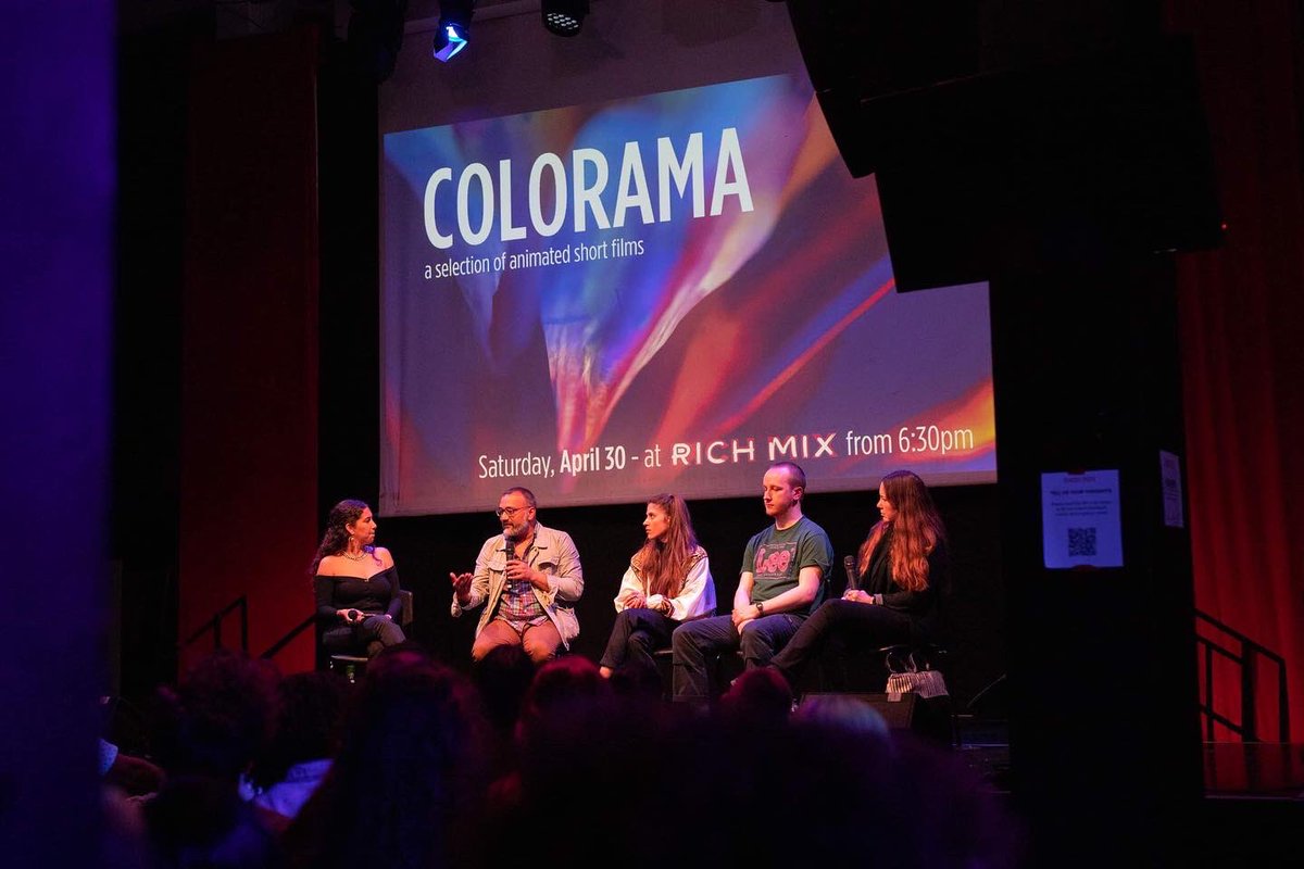 shortsontap's tweet photo. Here's some great snaps from last Saturday's #Colorama screening at @RichMixLondon by  @indiamaealby Thx again for the fantastic evening everyone attending! Special thanks to our  guests @BardiGeorgia @michell05260741 #harryplowden #sujaynarayan hosted by @imyasminealice https://t.co/HnERnQlbl6