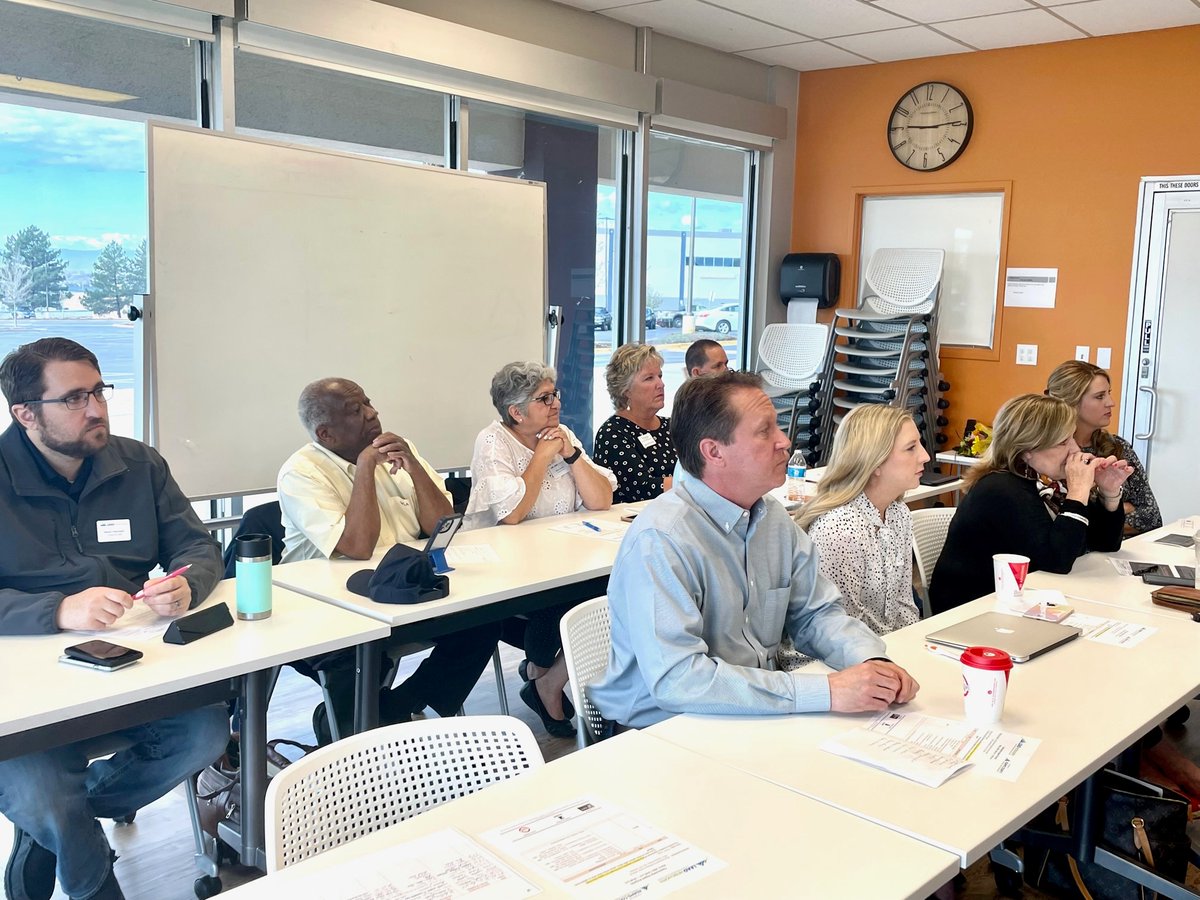 AdamsCountyREP's tweet photo. Today, our #LEADMetroNorth class shared results & successes from their #CommunityImpactProjects with area nonprofits, including @GoodwillofCO #RiverdaleAnimalShelter @WaterEdCO @FoodForHopeCO & @CareerWiseCO. What a way to impact our #AdamsCo region! https://t.co/y4sBc4Tm1M