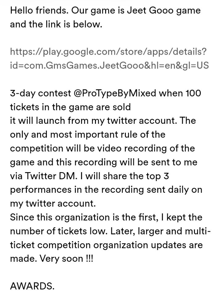 ProTypeByMixed's tweet photo. 1. XSMALL ANDROID GAME JEET GOOO PRIZE CONTEST

#MONEY #USD #NFT #GAME #NFTs #NFTCommunity #contest

https://t.co/ZIUetYf3uV https://t.co/GJUH7ASMDK