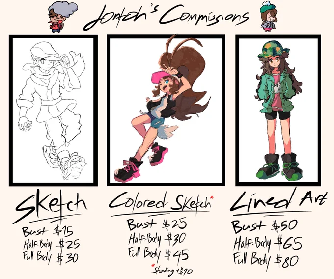 Commissions are finally reopened!!I'll be opening 3 slots for now, more details and samples can be found in the thread below 