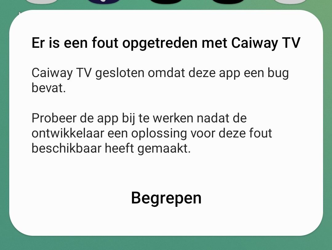 RemkoStrik's tweet photo. @Caiway jullie caiway tv app crashed voortdurend... https://t.co/RxjQ8TwaH7