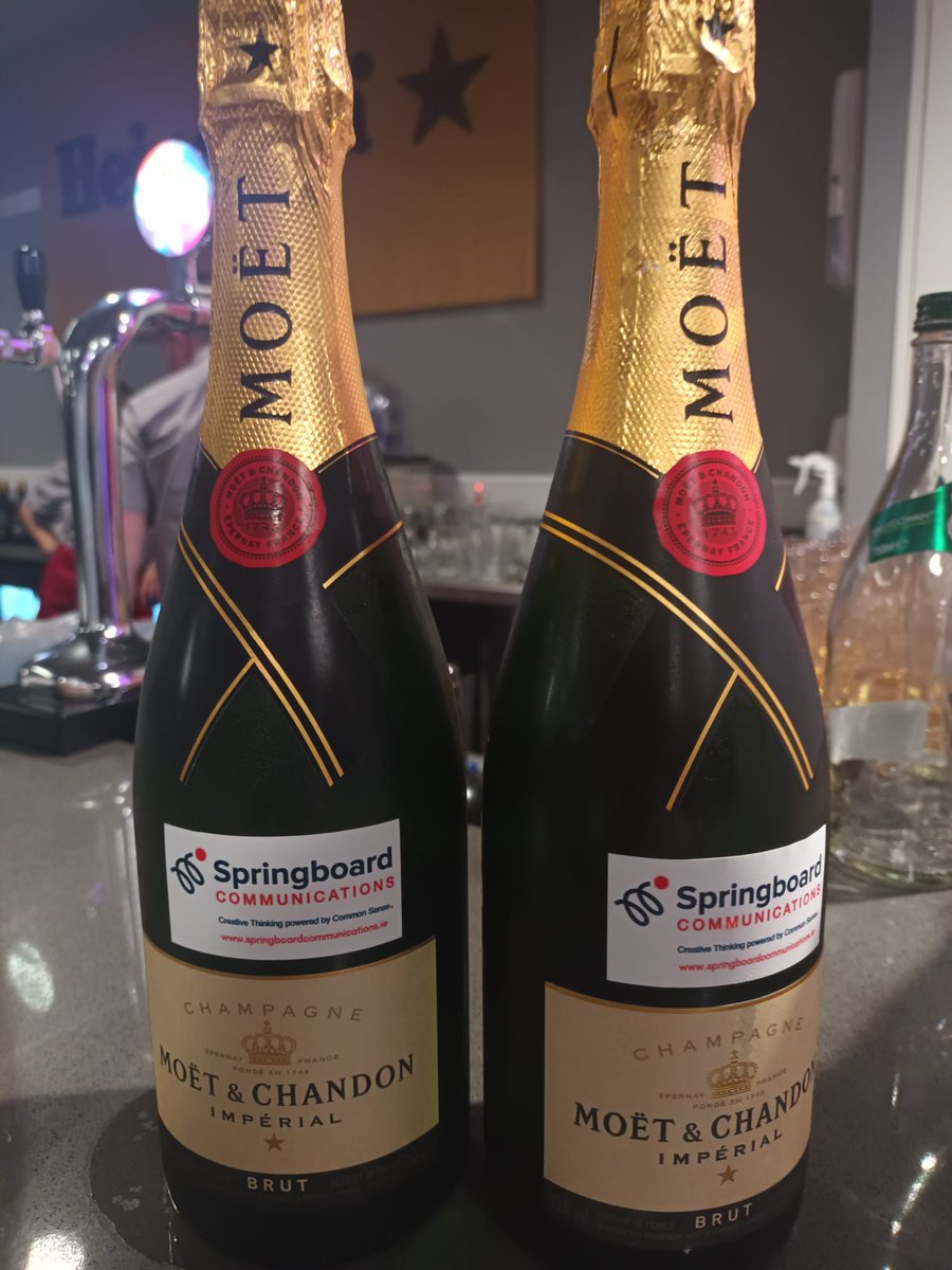 SpringboardCom's tweet photo. Nearly ready to announce tonight's #SpringboardAt10 winner at the @CorkChamber Annual Dinner 🍾

Thank you to everyone that entered - thoroughly enjoyed seeing all of the creative entries 😂

#CCAD22 https://t.co/aDs0IbJwzn