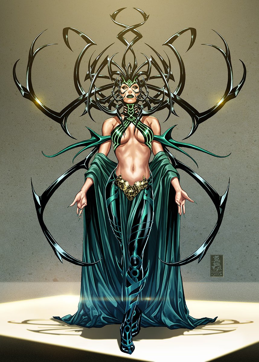 Okay so maybe just one more for the #HellfireGala #Partycrashers series. Or maybe it should be the Helafire Gala. it's not a party until a god shows up. #Hela