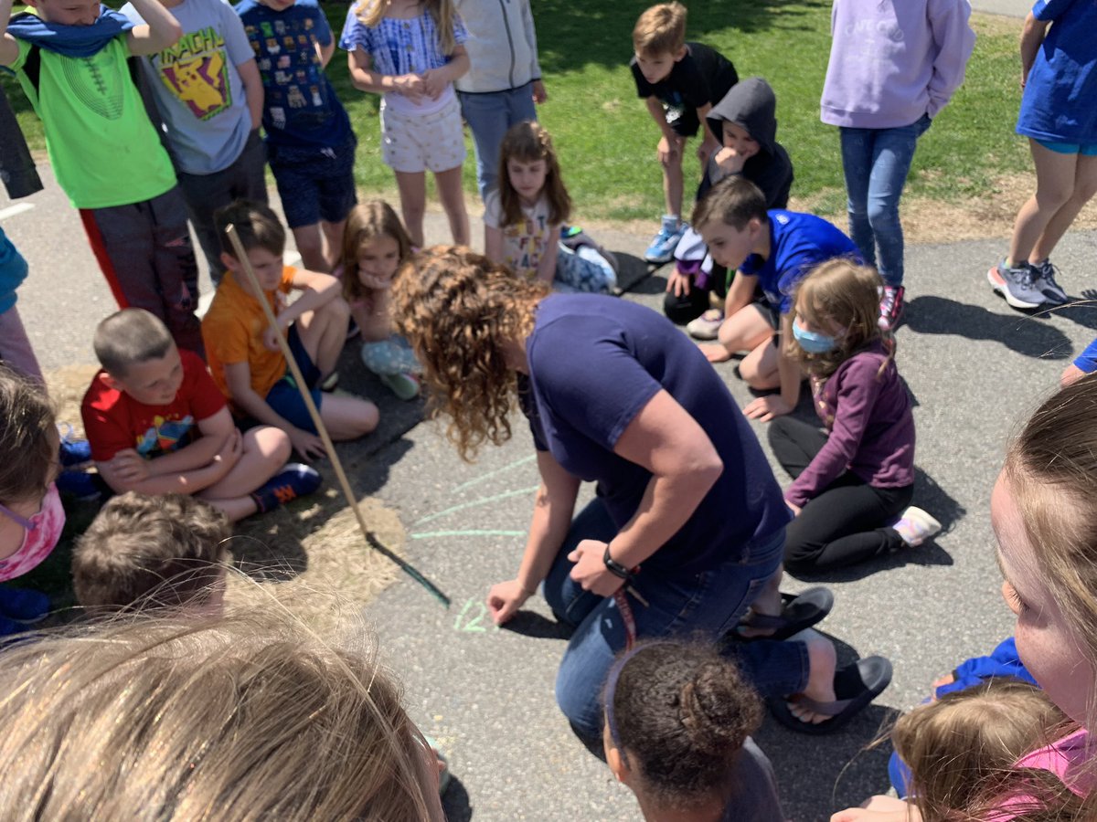 Today second grade took advantage of the beautiful weather and created a sun dial! We went out hourly to see how the shadow moved!@jfkladybugs