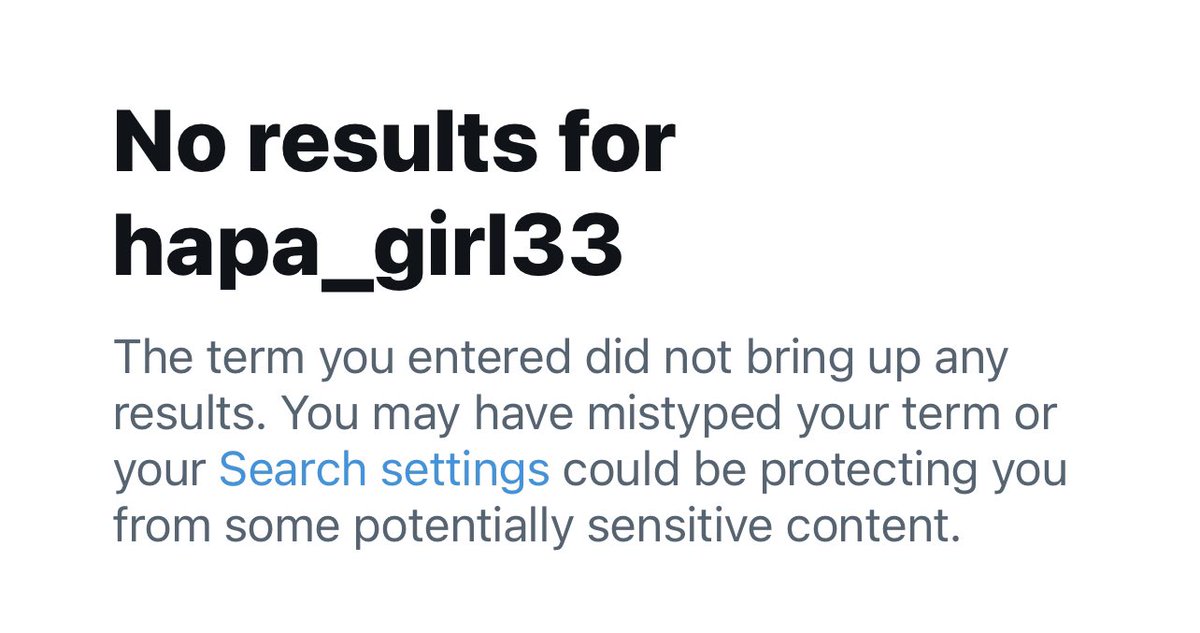 hapa_girl33's tweet photo. I’m still being #shadowbanned on Twitter. A new friend tried to follow me and this is the result she got. I’m just a small account, not a big voice, I doubt I  have any impact. Twitter wants to thrust their power over us little ppl &amp; silence those who aren’t dem #TwitterIsBiased https://t.co/0Aw1A2XVBS