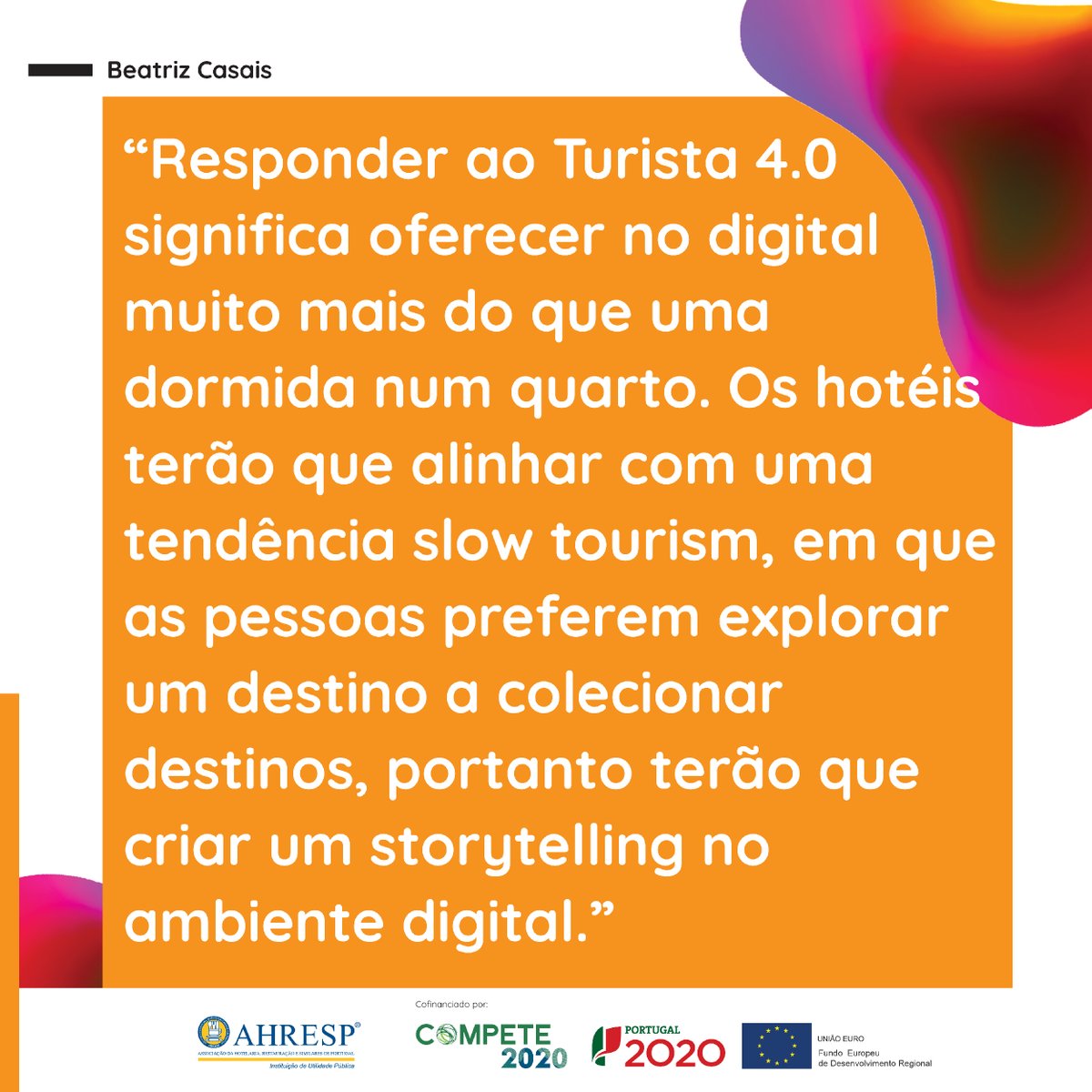 hotel4zero's tweet photo. 🤔Quer saber como responder ao turista 4.0? 💥Já ouviu falar de um #storytelling digital?

🤔Beatriz Casais, @EEG_UMinho, dá o mote à sessão "CUSTOMER EXPERIENCE NA HOTELARIA – O TURISTA 4.0" no @hotel4zero Portugal Summit, 🗓️ 11 maio, Porto. O seu lugar👉https://t.co/KMpffHJcPf https://t.co/YKBaN4IcIX