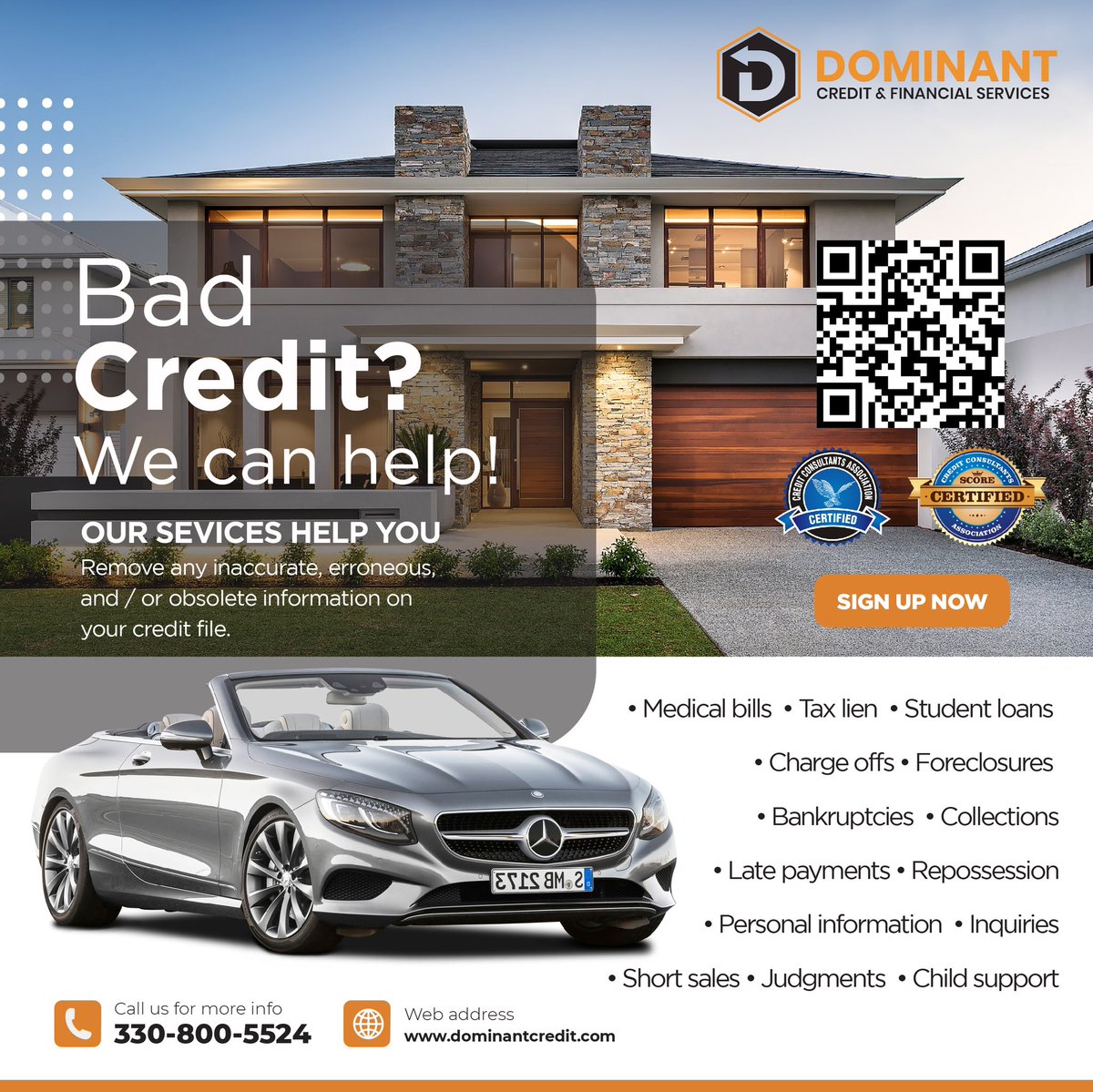 jasceo's tweet image. Bad Credit we can help!! 
Starting as low as $89 per month. Schedule a free 15 minute consultation click the link below.
dominantcredit.com
#freeconsultation #freecreditanalysis #dominantcredit #creditinformation #creditrepair #creditrestoration #creditrepairservices