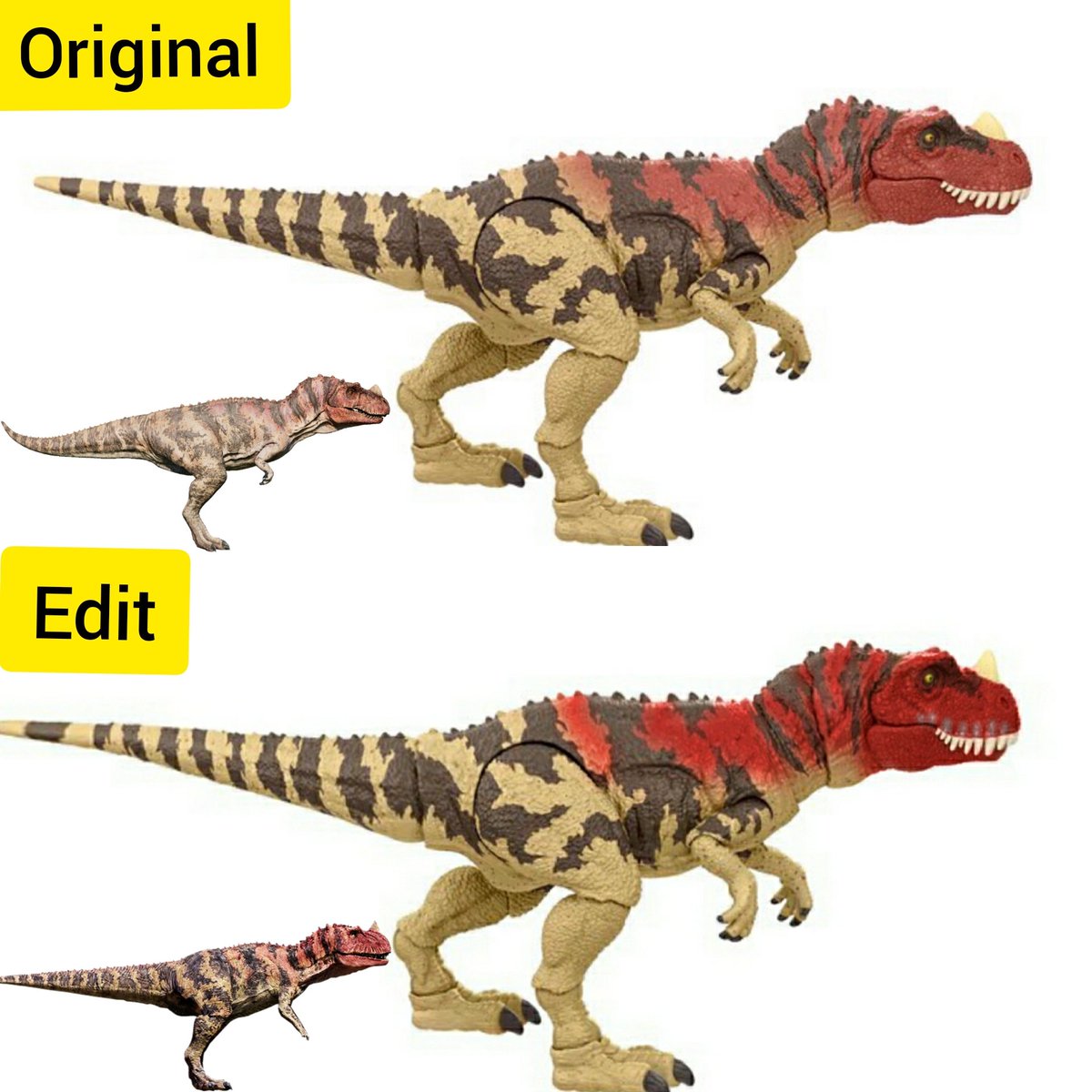 JurassicMerch's tweet photo. Love the new mattel ceratosaurus but i wish it look more like the jp3 one and less jwe https://t.co/wCL3Z8on7i