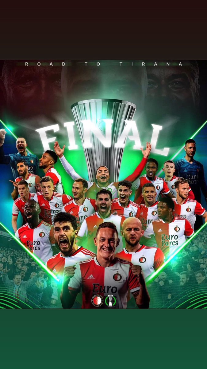 milcvi's tweet photo. Here we come ! #marfey  #rotterdam #feyenoord #ConferenceLeague https://t.co/zsJTWThft2