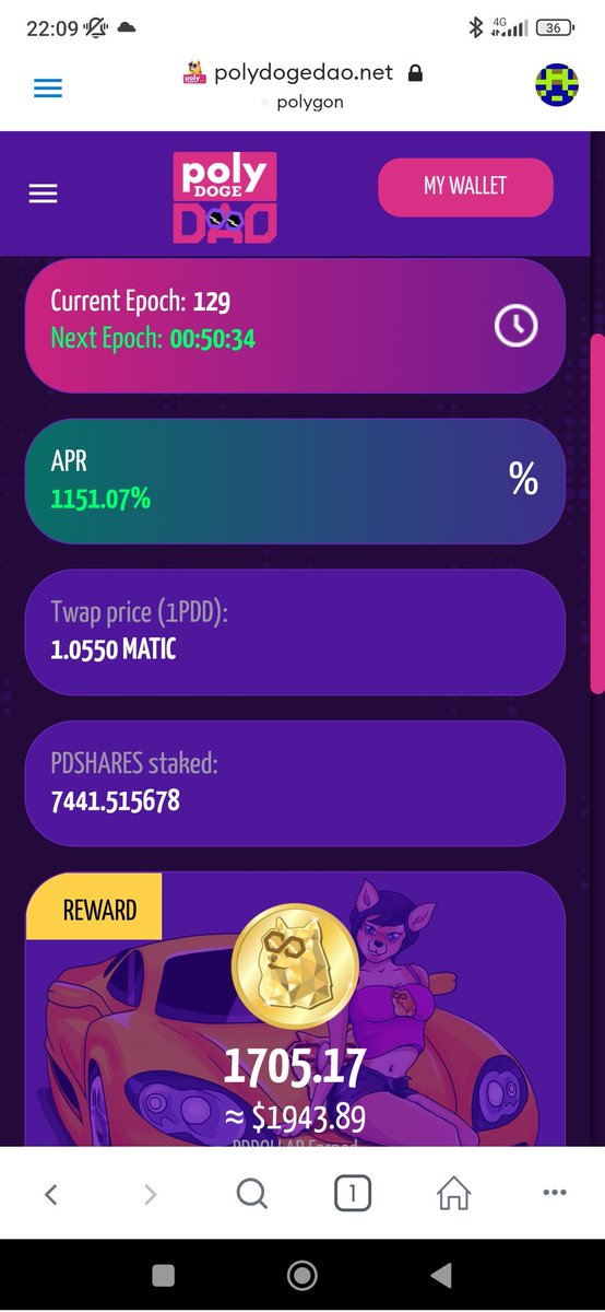polydoggos's tweet photo. Everyone else panicking in stocks and crypto markets and i'm right here printing 3.5% a day on https://t.co/OHrWnPpmWg
Join the community and enjoy the easy growth of your money. 
#polydoge #dao #defi #crypto #Altcoins #doge #shib @elonmusk @davidgokhshtein @Yourpop8 https://t.co/4KypWpWwbM