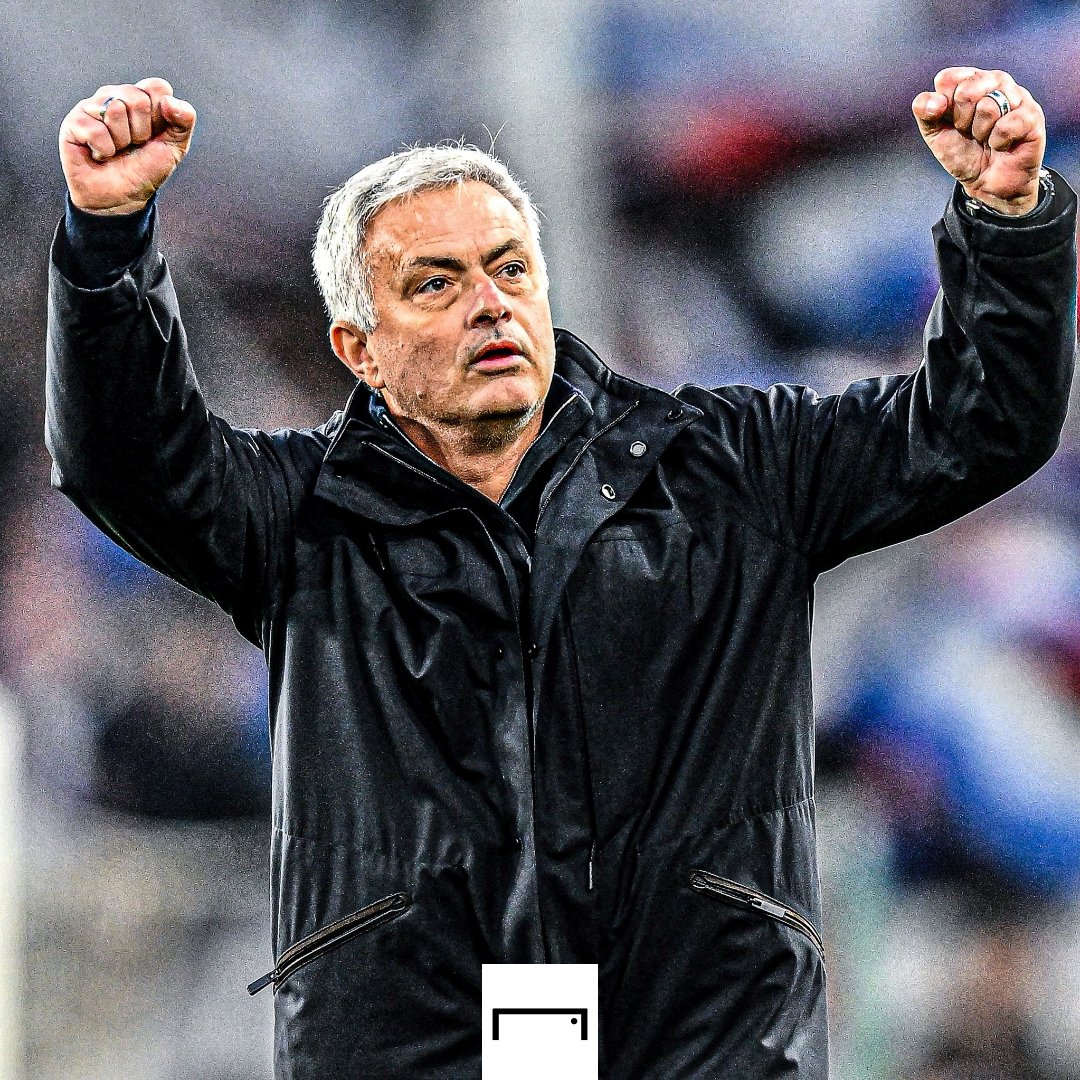 GOAL_ID's tweet photo. Jose Mourinho menjadi manajer pertama yang mencapai final tiga kasta kompetisi Eropa: #UCL #UEL &amp; #UECL 👏

𝗧𝗛𝗘. 𝗦𝗣𝗘𝗖𝗜𝗔𝗟. 𝗢𝗡𝗘.

#MatchdayGoal #JoseMourinho https://t.co/1JS46Pf993