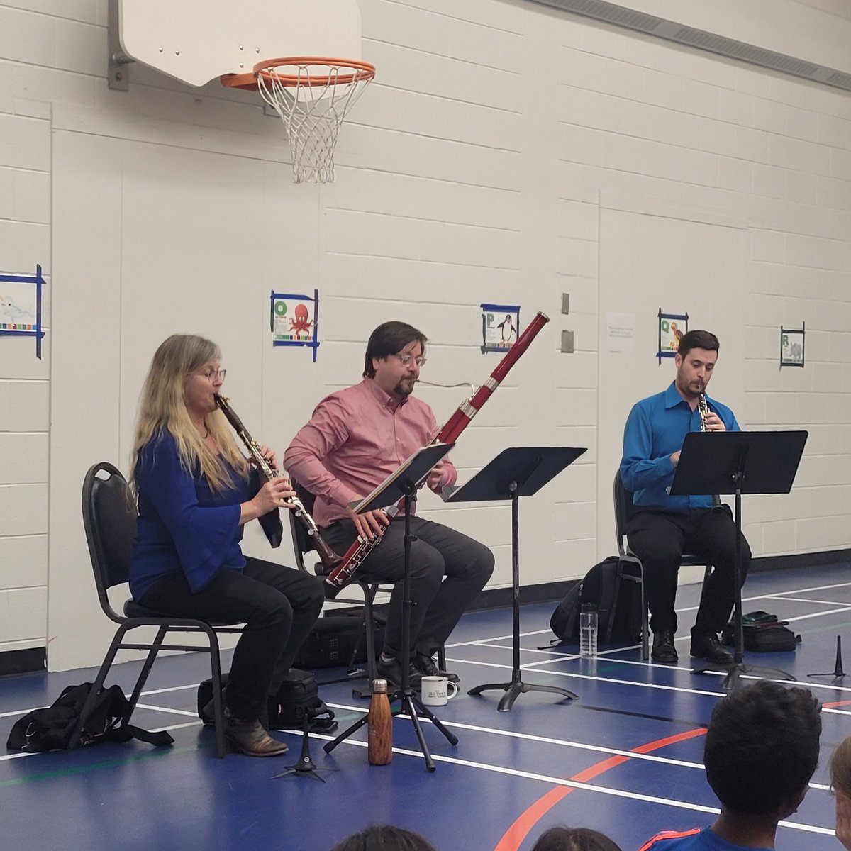 Thank you to the Calgary Winds Trio for sharing your beautiful gifts and talents with us, while also teaching us about some very cool instruments!