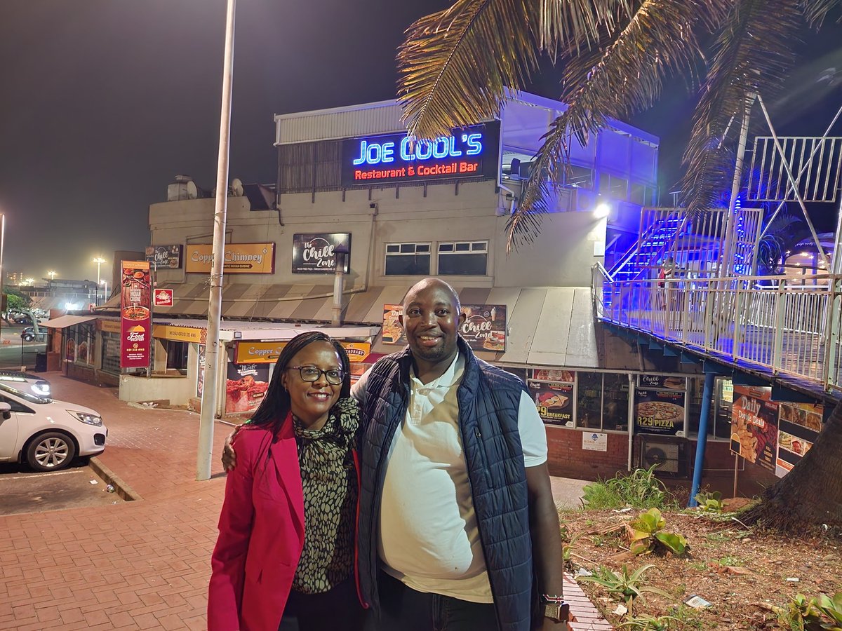 sontondlovu's tweet image. Just bumped into my brother from my other home #Kenya  @andy_reisen at Durban's legendary #JoeCools ! Lovely meeting you in da flesh bro. We are coming to visit Kenya very soon! #TravelIndaba22
