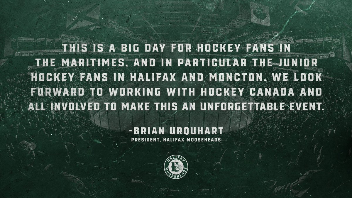 HFXMooseheads's tweet photo. Get ready. The IIHF World Junior Championship is coming to Halifax &amp; Moncton! 

📰- https://t.co/PgfpwMEgTM https://t.co/Otq1v8RVS3