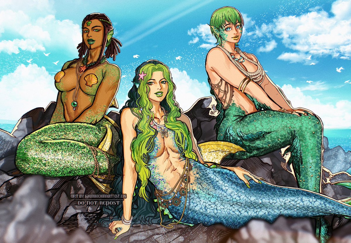 umikochannart's tweet photo. I’m in full mermay mode SORRY 🏃‍♀️🏃‍♀️🏃‍♀️ #JoJosBizarreAdventure https://t.co/9KQL7TT8Zb