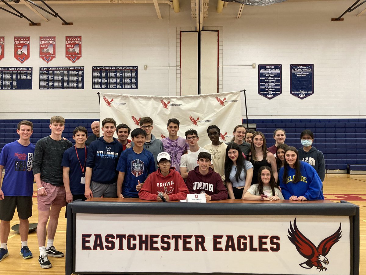 Congrats Aidan! We are all watching and expect only big things in the future! <a href="/SavittAidan/">Aidan Savitt</a> <a href="/EHSEaglesTrack/">Eastchester Track & Field</a> <a href="/UnionAthletics/">Union Athletics</a> <a href="/unionxctf/">Union College XC/TF</a> <a href="/glasr333/">Rob Glass</a> @EUFSD_ASCI #EAGLENATION 🔴⚪️🔵🦅