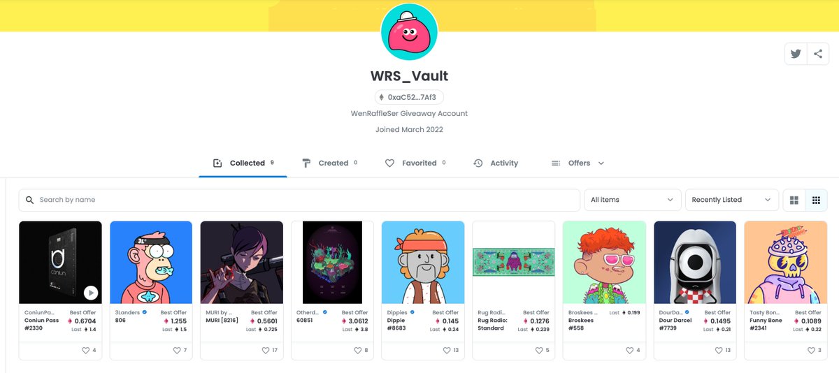 Wen Raffle Ser (Minting Now) tweet media