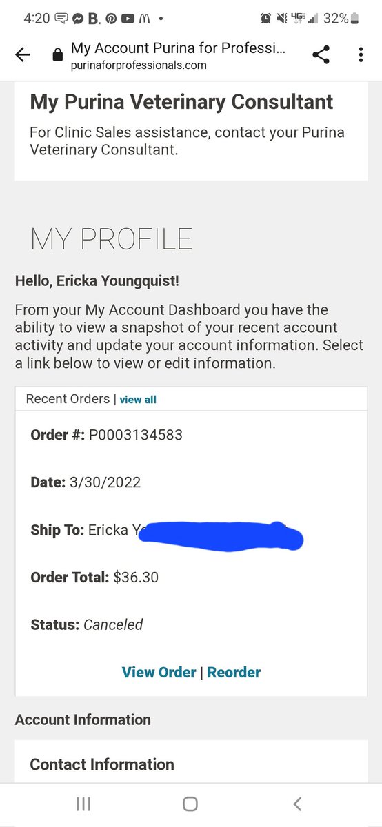 erickayoungin's tweet photo. @Purina ????? No notification that my order is canceled?? https://t.co/xcTTq1m605