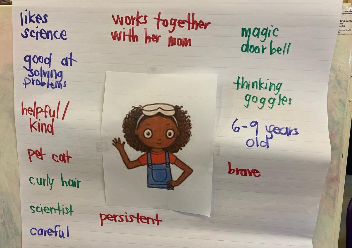 PeabodyLibrary1's tweet photo. Excited to have kindergarten/caregiver chapter book clubs back in person @peabodywatkins ! First gathering today for @asiacitroauthor book “Zoey &amp; Sassafras Monsters &amp; Mold” &amp; after doing a character map, students made their own “thinking goggles”!@DcpsLibrary @dcpublicschools https://t.co/hcCdnjFhzL