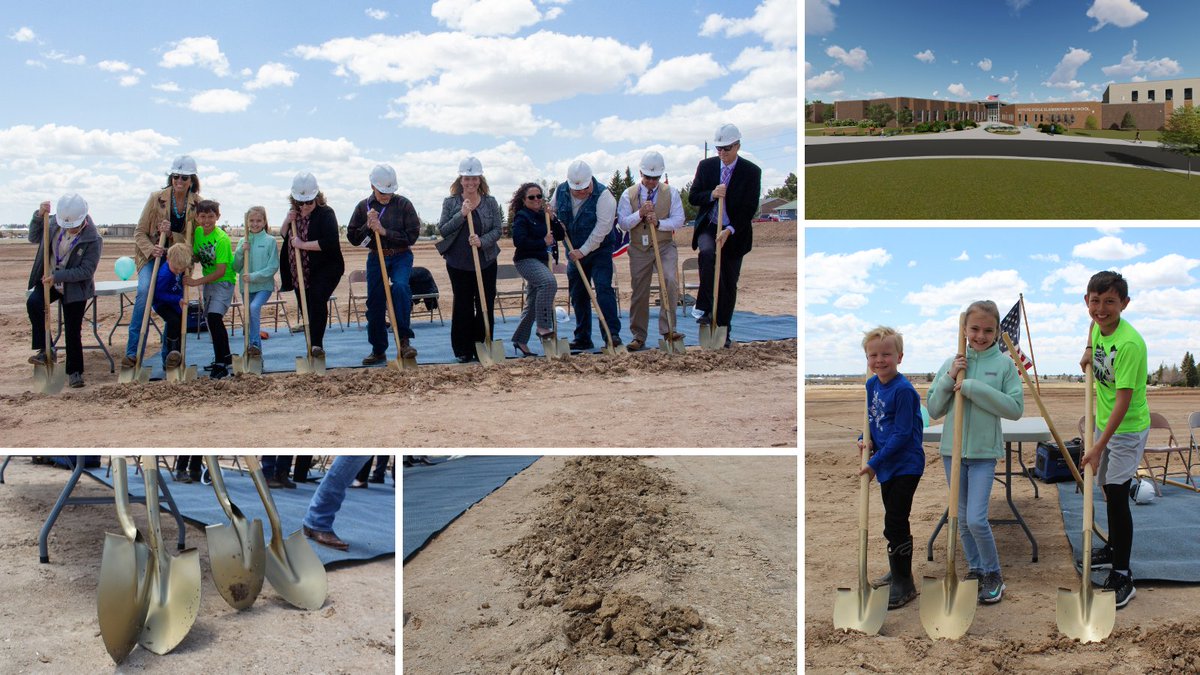 Laramie_1's tweet photo. LCSD1 Board of Trustees, administration and students participated in the groundbreaking ceremony for the district's newest 5-6 school, Coyote Ridge, located at 5155 Powderhouse Road. The school, which will support 550 students, is expected to be complete in December 2023. https://t.co/Il4FwUx9YM