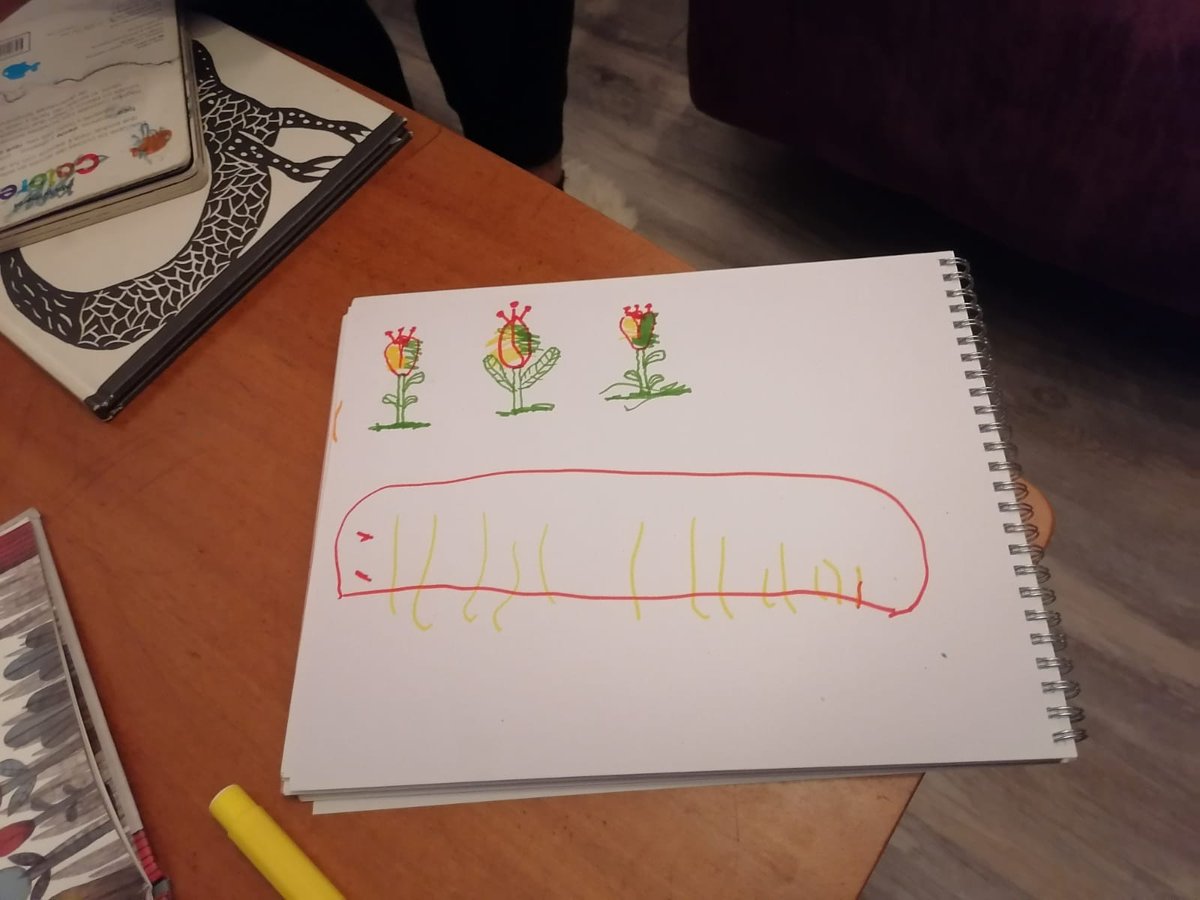 Seguimos recibiendo hermosos dibujos de niñ<a href="/s/">『S』</a>!
a Ema (8 años) le encantó Red, Maida (10 a) es fanática de Ana de tejas verdes y Ferrán (4a) adora leer ¿En qué trabajan?
Invita a tus sobrin@s,hij@s,prim@s a ser parte de nuestra campaña? 
#DiversidadLectora #DiversidadCultural