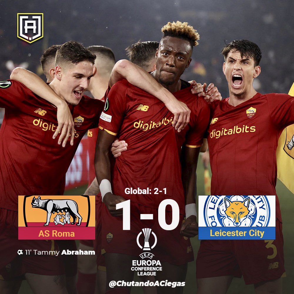 ChutandoACiegas's tweet photo. 🔝| ¡@OfficialASRoma y @Feyenoord jugarán la final de la primera edición de la @europacnfleague! 🐺- 🔴⚪️

#ASRLEI #OMFEY #UECL https://t.co/fdsdi7P2v1