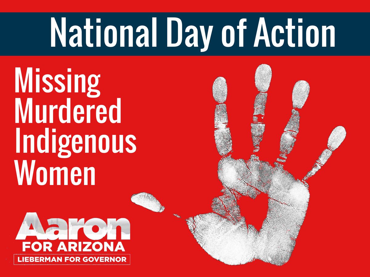 aaron4arizona's tweet photo. On the National Day of Awareness for #MMIWG take a minute to learn more about the devastating history of lost women in our state. 
As an Indigenous member of my team said, “We must be the voice of our stolen sisters.” 
https://t.co/wAQm4MNWxH https://t.co/4yYWSkYxky