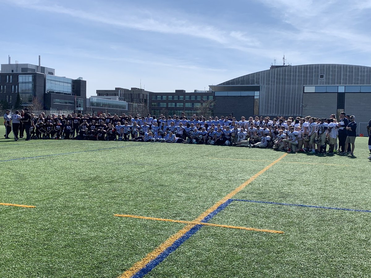 Kick off for the Women Football weekend - 3 High schools - a beautiful energy right there! 
Exciting weekend to come with <a href="/owifafootball/">Ontario Women’s Intercollegiate Football Assoc.</a> <a href="/FootballOntario/">Football Ontario</a> <a href="/FootballCanada/">Football Canada</a> <a href="/CURavens/">Carleton Ravens</a> 
#womeninsport #womeninfootball #MotherDay #🇨🇦👩🏈 #womenfootballWE #IFAFWC2022