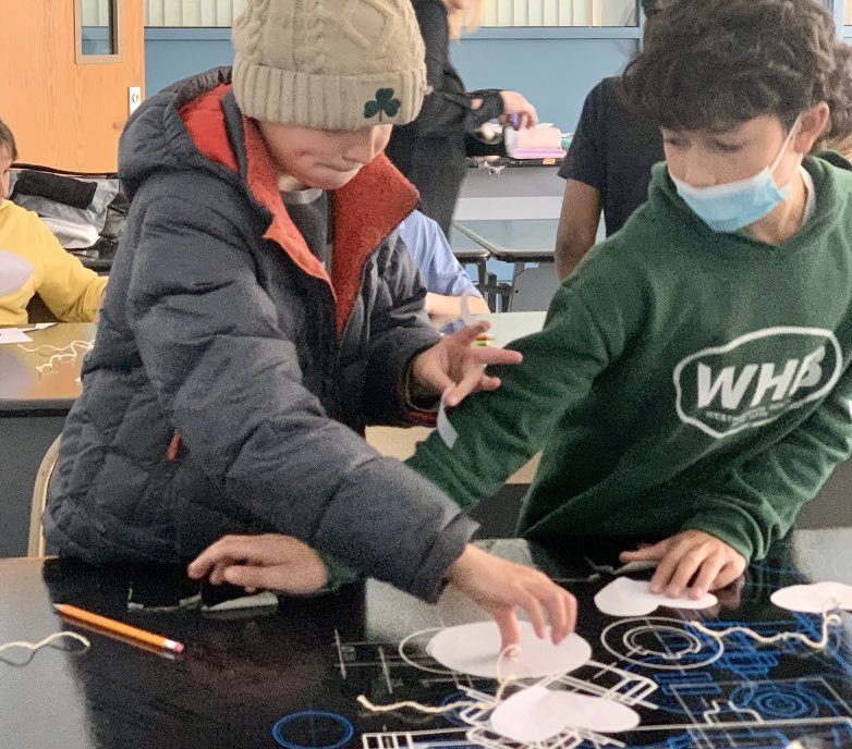 MsRakowski's tweet photo. Collaboration and teamwork were in full force during our inclusive NBI class today @EMorichesMS https://t.co/KSuREpLwf4