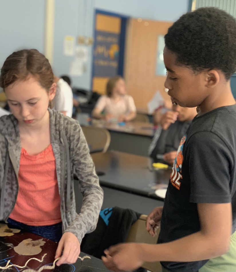 MsRakowski's tweet photo. Collaboration and teamwork were in full force during our inclusive NBI class today @EMorichesMS https://t.co/KSuREpLwf4
