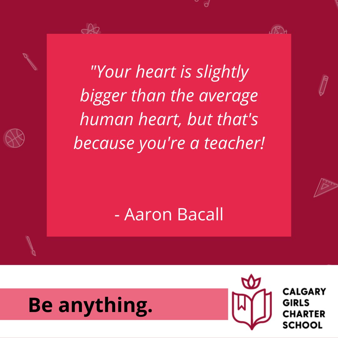 This week is Teacher Appreciation Week. We are so thankful for all of our #CGCS teachers and staff that support and empower our students! 

#calgarygirlscharterschool #teacherweek #yyc #femaleeducation #empowerment