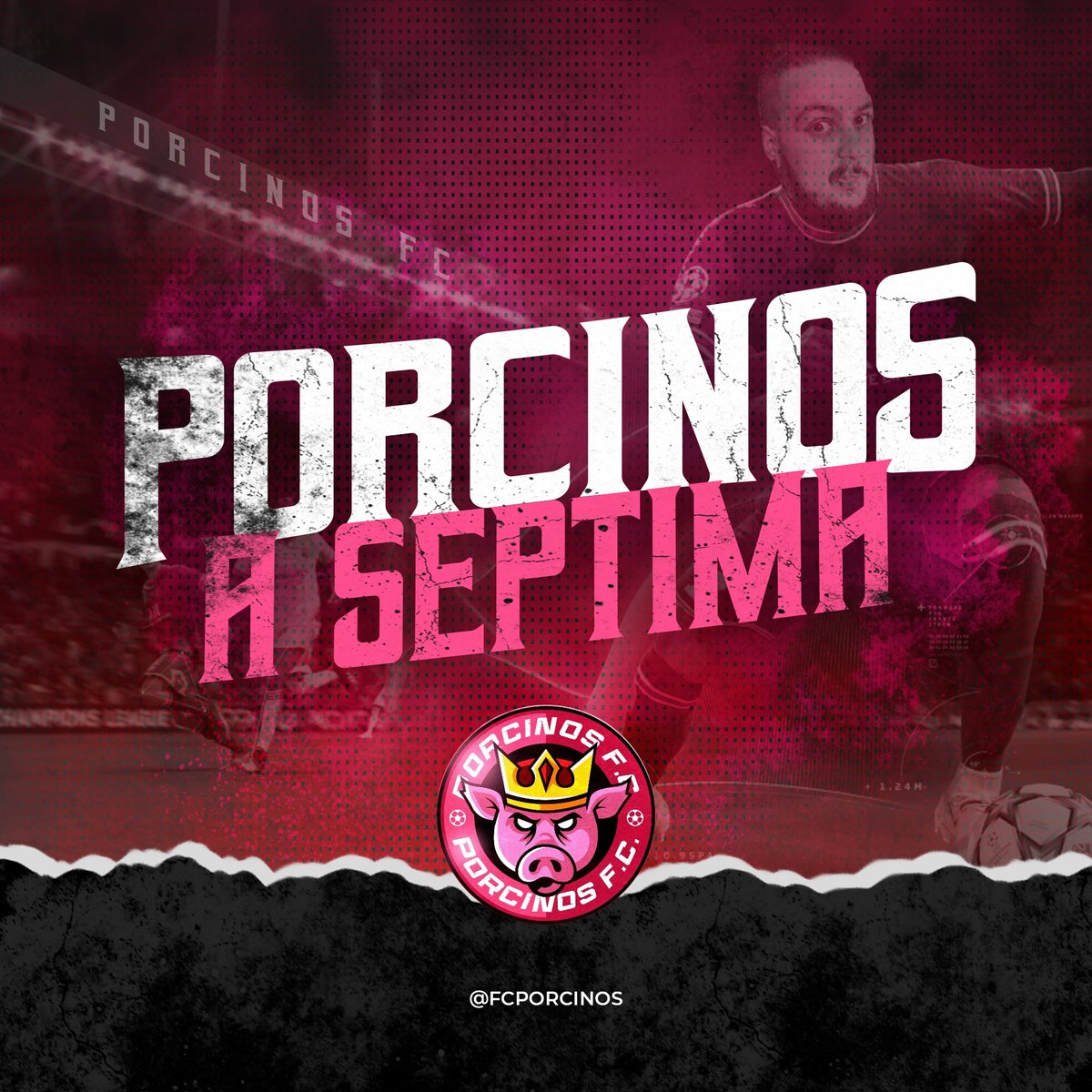 PorcinosFC's tweet photo. ¡OFICIALMENTE #PorcinosFC ES DE 7⃣! https://t.co/a0q0CmHp0F