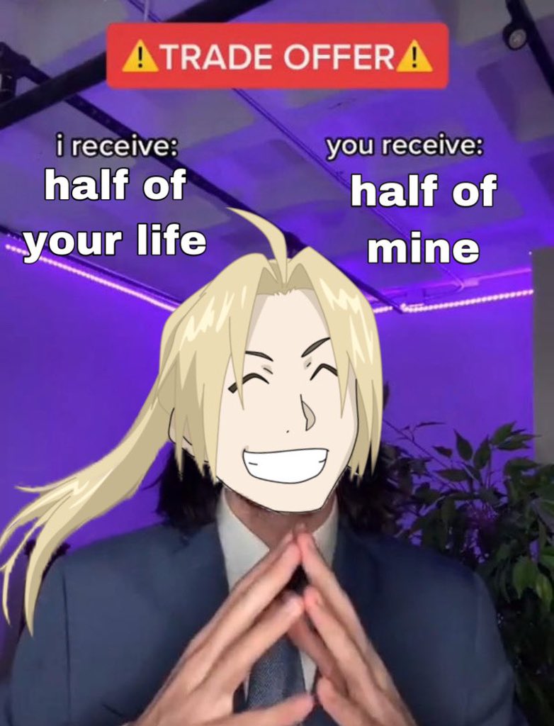 FmabProject's tweet photo. Sooooo is it yes or  yes ??? #fma #edwardelric #FullmetalAlchemist https://t.co/gwZhxwMfmU