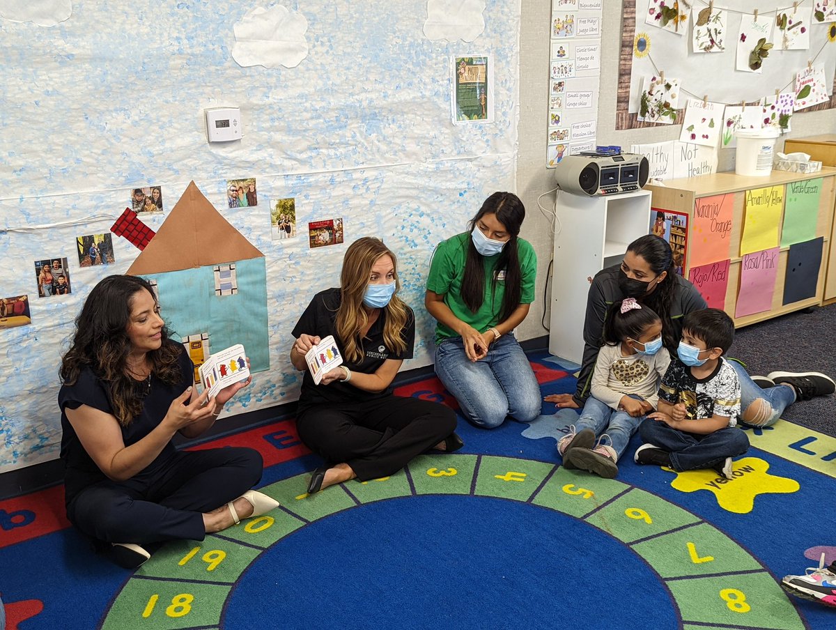 CountyVentura's tweet photo. Taking 5️⃣ to read to kids! Interim CEO Dr. Sevet Johnson, Asst. Director of @vcpublichealth Katie McKinney and Public Health Equity Manager Sara Rivera joined @First5Ventura this week to share the joy of #bilingual books and build a lifetime love of learning!#Take5VC #WeReadVC 📚 https://t.co/c7bEHMjjuH