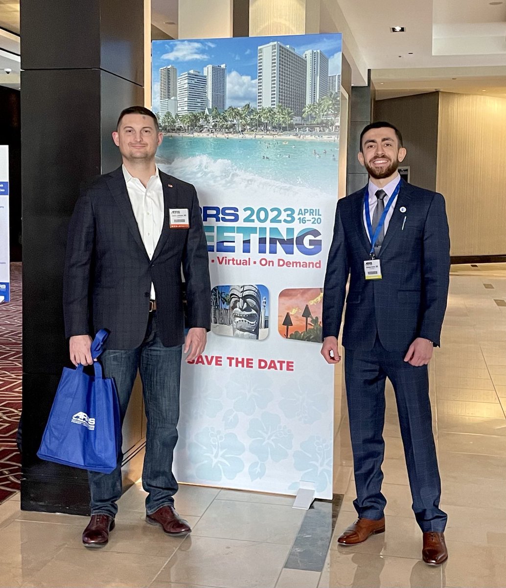 Shoutout to my <a href="/MDAndersonNews/">MD Anderson Cancer Center</a> PI, Dr. Johnson, for making it to New Orleans for my <a href="/ARRS_Radiology/">ARRS</a> presentation! He’s been a great mentor and one of the reasons I love academic medicine! #radres #arrs #irad #neurorad