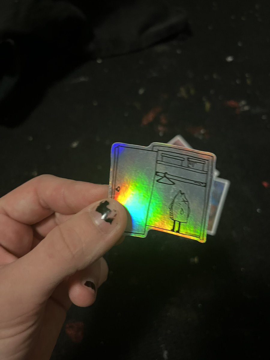 vomitfoot's tweet photo. who wants to support a trans artist who just bought tickets to fly their long distance gf out to see them before they move? for the sake of queer love and supporting artists?? $4 a piece for the big squares or $9 for both! $3 for closetfish!! happy to mail <3 
venmo @/haydenmw https://t.co/nS9ClXkAum
