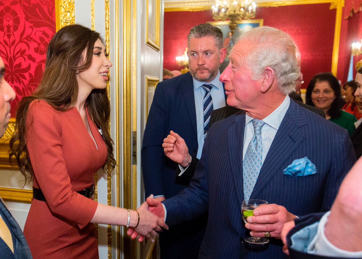 IbrahimKutaeba's tweet photo. Very proud of my wife Soura whom she was invited to meet HRH The Prince of Wales at St James's Palace. The reception was to celebrate community pharmacists https://t.co/FsujC3UfcG