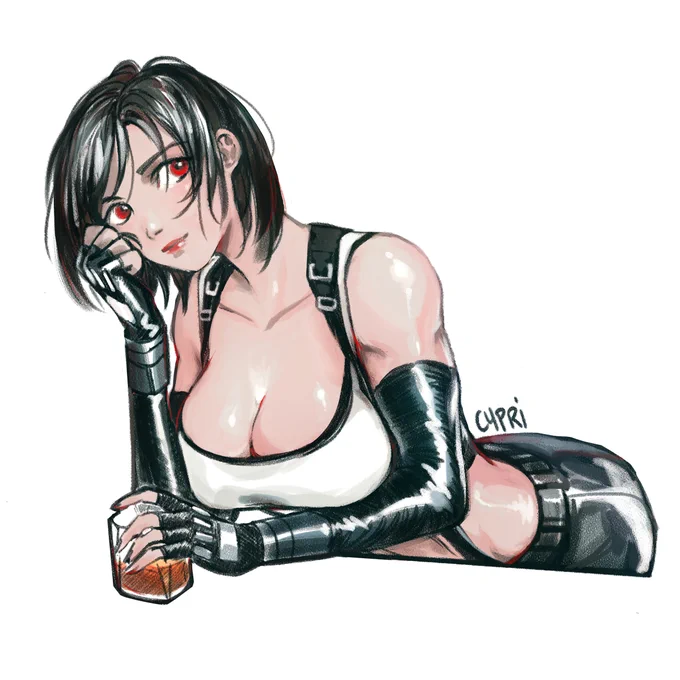 It's Tifa's birthday week?? have a short haired #TifaLockhart 🥳 