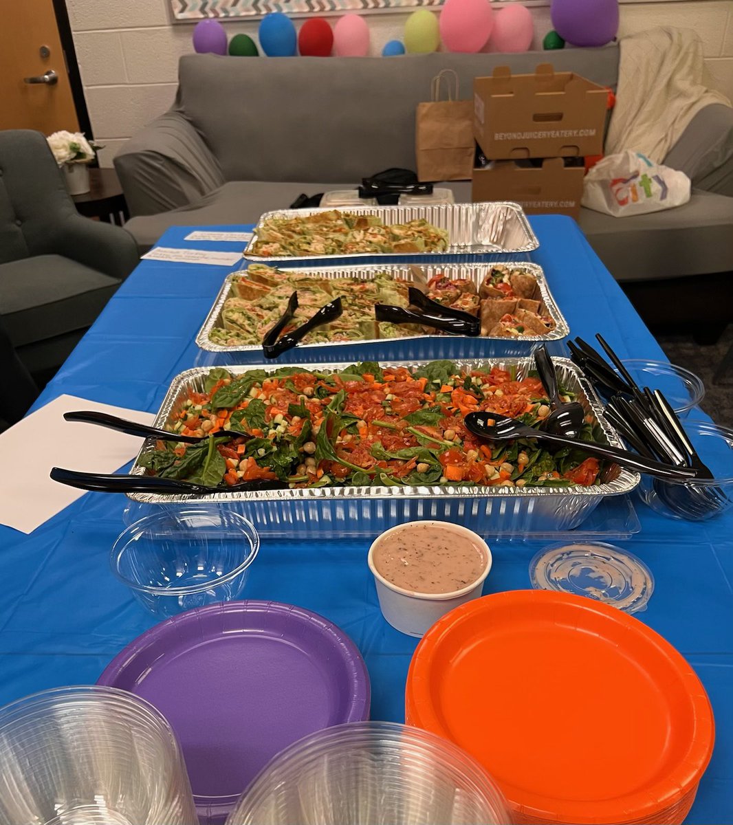 Day 4 of Teacher/Staff Appreciation Week: A colorful, healthy and yummy lunch!