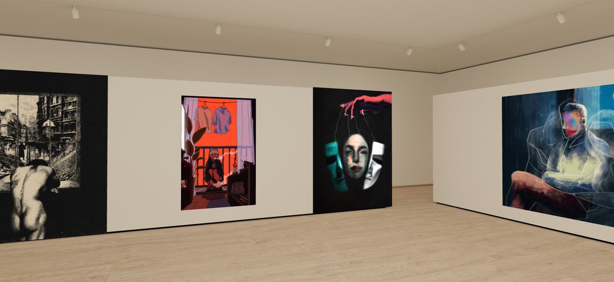 Commun_Art's tweet photo. We just created a space on @solaris_nft to showcase the pieces Commun'Artists did for @The_URS_ 3rd drop: "Giovanni's room"

9 of our artists submitted a piece, all are in the gallery 👀

Such a pleasure to partner with them, much love  💖

https://t.co/wvm6uf0S5L https://t.co/MUnifoRWLK