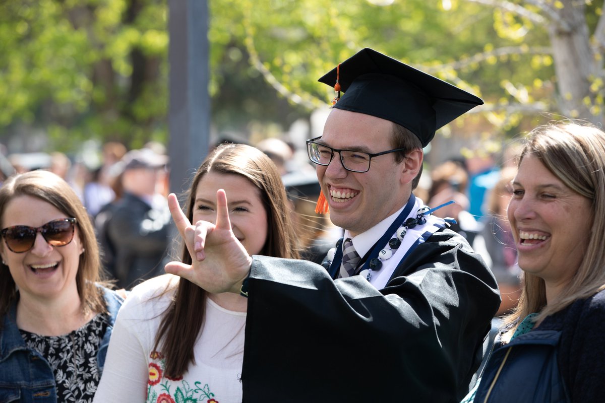 USUAggies's tweet photo. Easily our favorite day of the year. As a bonus, we get more USU college convocations tomorrow! ๐ #USUGrad22 https://t.co/1NKcn3SqpQ
