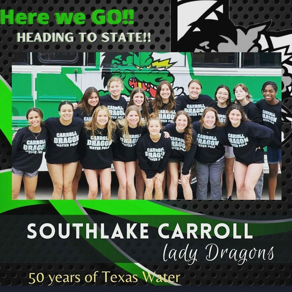 Good luck this weekend to our <a href="/carrollisd/">Carroll ISD</a> Lady Dragons at the <a href="/tiscatx/">TISCA</a> State Water Polo tournament.
