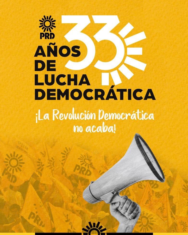 SheilaSotoM's tweet photo. A 33 años de su fundación, el PRD continúa apostándole a la democrática, estamos listos para un nuevo amanecer. ☀️✨ ¡Orgullosa de pertenecer a este instituto político, que viva el PRD! https://t.co/3bFbs6cRqB