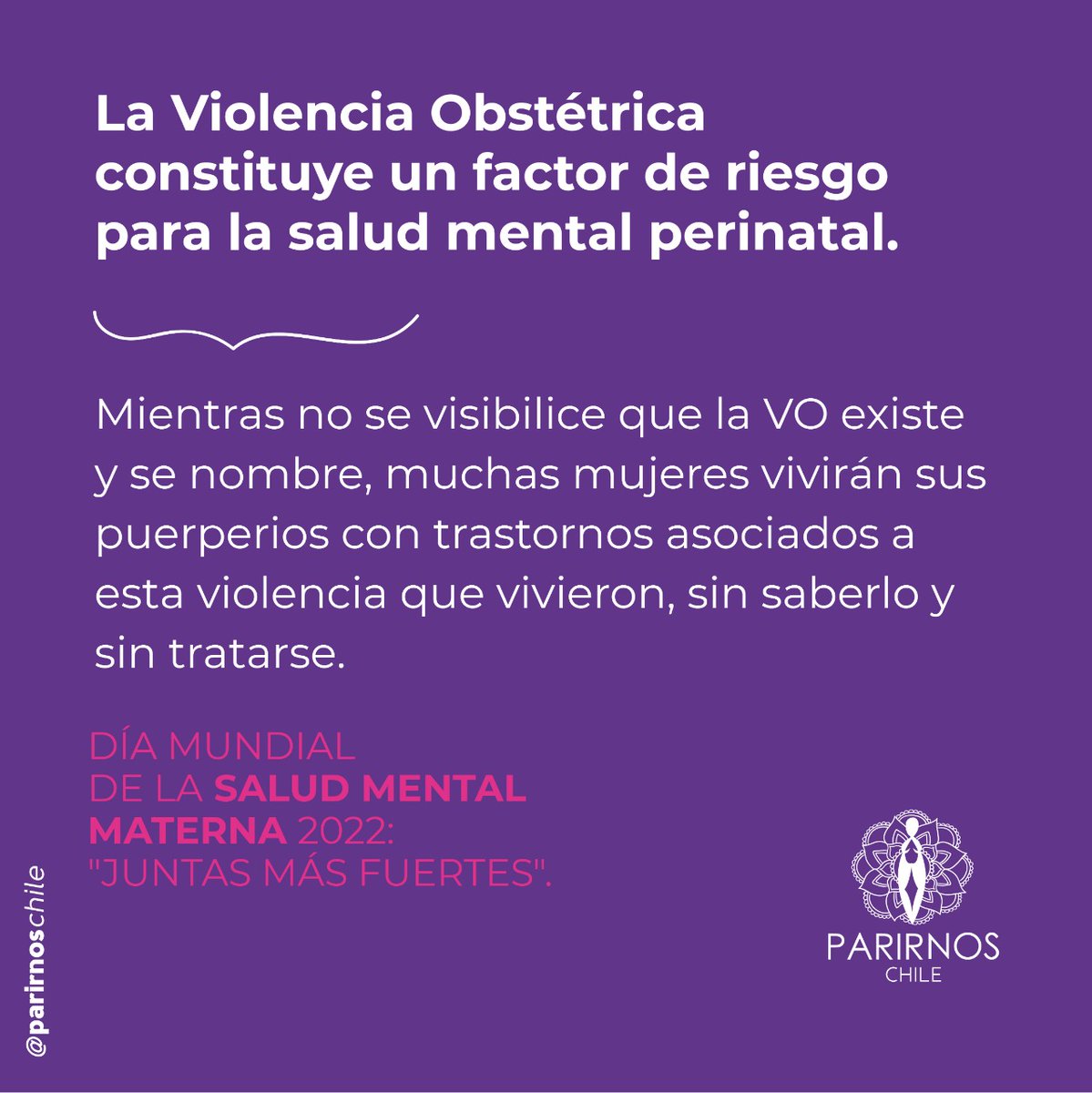 parirnos's tweet photo. Día Mundial de la Salud Mental Materna 2022: "Juntas más fuertes".

#violenciaObstétrica 
#ViolenciaDeGenero 
#SaludMental
#Parto
#mujer https://t.co/dgyQC6tQ2T